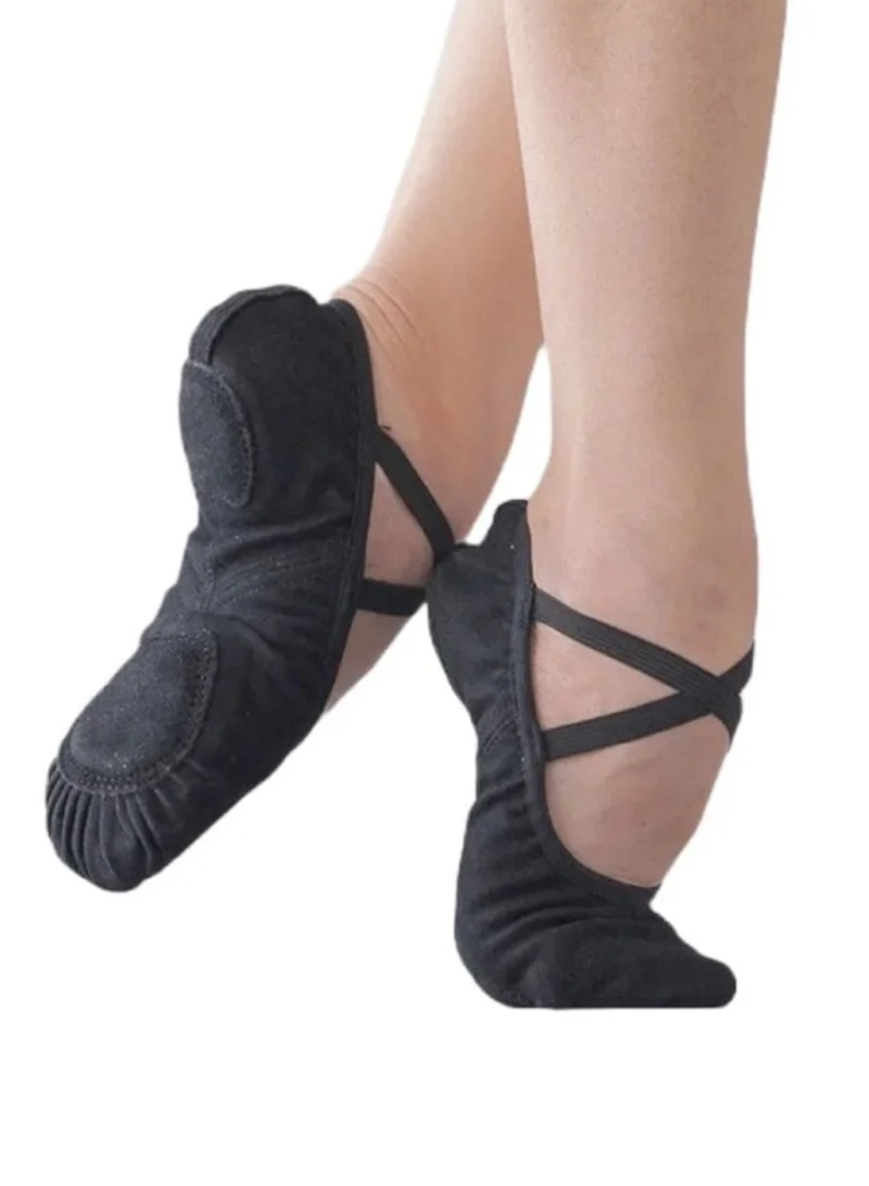 Onesports Stretchy Black Ballet Shoes